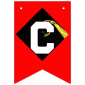 Abschlussglückwünsche Wimpelkette (Erste Fahne)