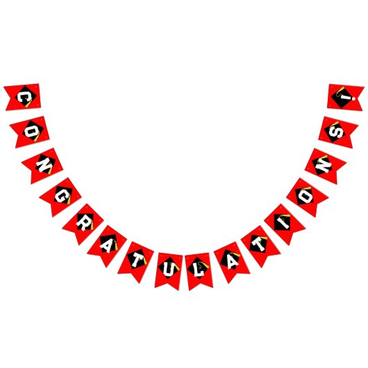 Abschlussglückwünsche Wimpelkette (Alle)