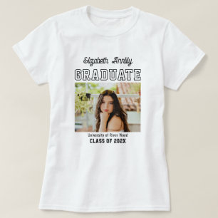 Abschlussjahr Foto Rot Hochschule T-Shirt
