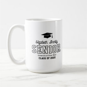Abschlussjahr-Schriftzug-Absolventen-College Kaffeetasse