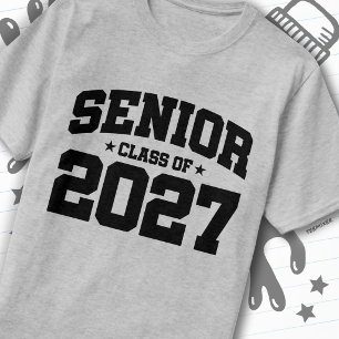 Abschlussjahr Schulstolz Abschlussklasse 2027 T-Shirt