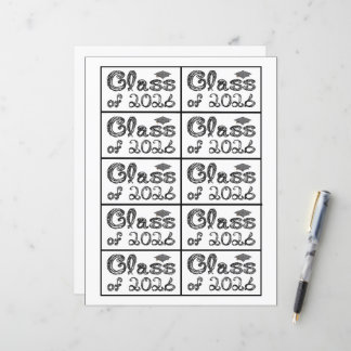 Abschlussjahrgang 2026 Abschluss Schwarz Etikett B