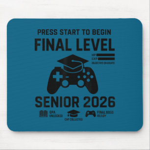 Abschlussjahrgang 2026 Abschlusslevel lustiger Gam Mousepad