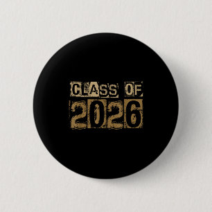 Abschlussjahrgang 2026 Vintage-Design Button