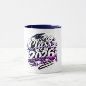 Abschlusskaffeetasse der Klasse 2026, 11 oz Tasse (Zentrum)