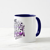 Abschlusskaffeetasse der Klasse 2026, 11 oz Tasse (VorderseiteRechts)