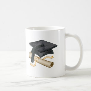 Abschlusskappe Diplom individuell gestaltete Tasse