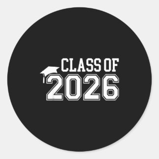 Abschlusskappe für Abiturienten der Klasse 2026 Runder Aufkleber