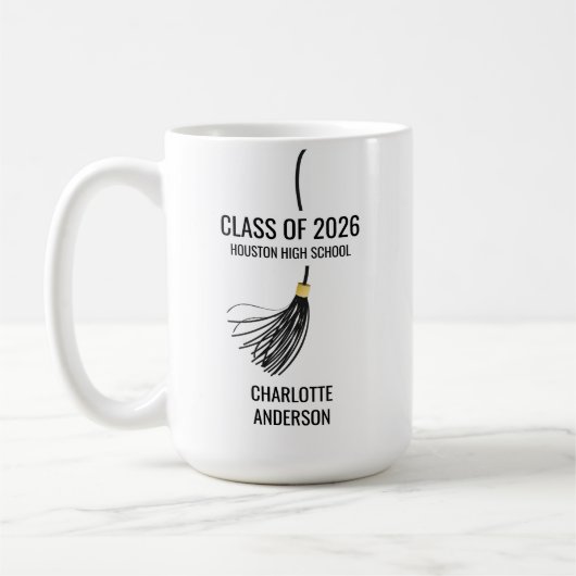 Abschlusskappenquaste Kaffeetasse (Links)