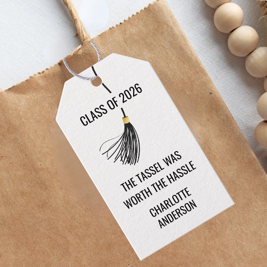 Abschlusskappenquaste-Papier Geschenkanhänger