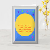 Abschlusskarte mit Zitat Karte (Gelbe Blume)