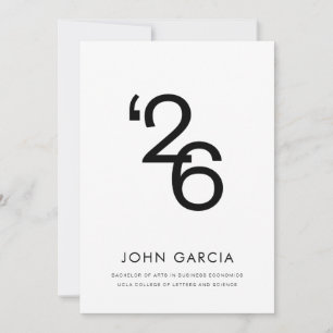 Abschlusskarten für die moderne Abschlussfeier 202 Einladung