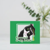 Abschlusskatze Postkarte (Stehend Vorderseite)
