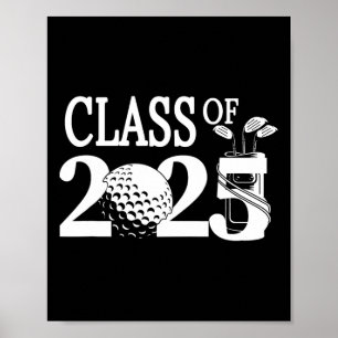 Abschlussklasse 2025 Abschluss Senior Golfer Golf Poster