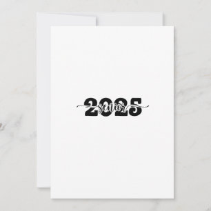 Abschlussklasse 2025 der Oberstufe 2025 Schule  Feiertagskarte