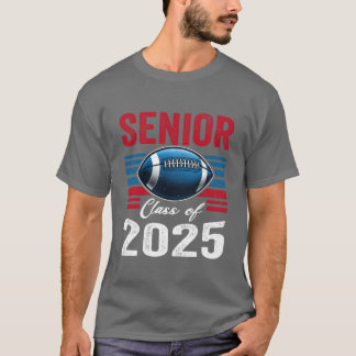 Abschlussklasse 2025 Fußball-Abschluss Retro T-Shirt