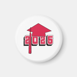 Abschlussklasse 2025 Mortar Board Design Magnet