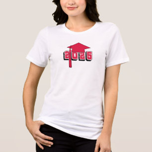 Abschlussklasse 2025 Mortar Board Design Tri-Blend Shirt
