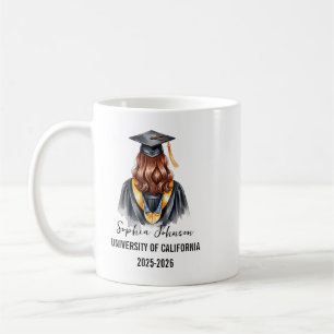 Abschlussklasse 2025 Personalisierte Abschlussfeie Kaffeetasse