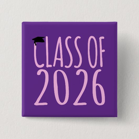 Abschlussklasse 2026 Abitur Button (Vorderseite)