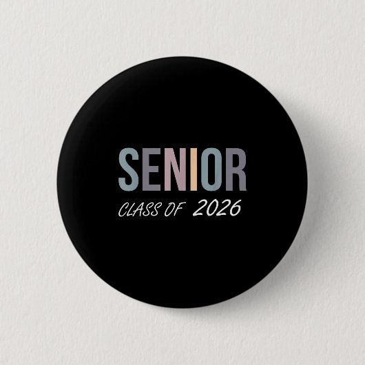 Abschlussklasse 2026 Abiturient 2026 Oberstufe Button (Vorderseite)