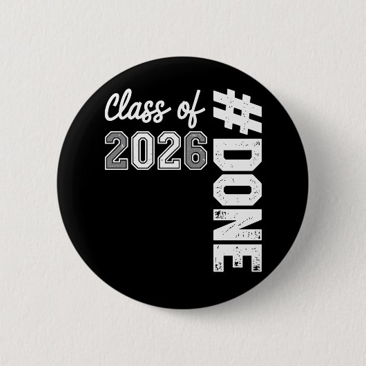 Abschlussklasse 2026 Abschluss 26 Stolzer Absolven Button (Vorderseite)
