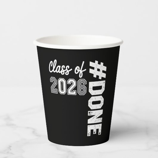 Abschlussklasse 2026 Abschluss 26 stolzer Absolven Pappbecher (Vorderseite)