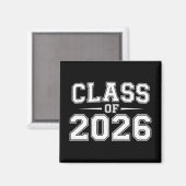 Abschlussklasse 2026 Abschluss Absolvent Retro Vin Magnet (Vorderseite/Rückseite)