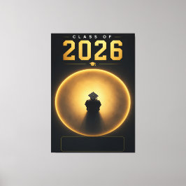 Abschlussklasse 2026 Abschluss Custom Name Poster Leinwanddruck