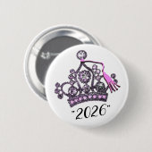 „Abschlussklasse 2026“ Abschluss-Diadem Button (Vorne & Hinten)