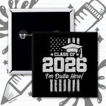 Abschlussklasse 2026 Abschluss gestresstes Flaggen