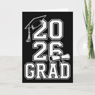 Abschlussklasse 2026 Abschluss Senior Grad Design Karte