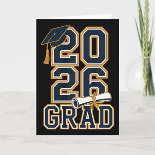 Abschlussklasse 2026 Abschluss Senior Grad Design Karte