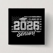 Abschlussklasse 2026 Abschlussfeier Amerikanische  Button (Vorderseite)