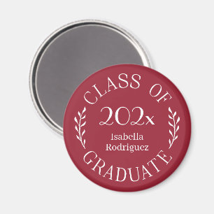 Abschlussklasse 2026 Absolventen Name Typografie B Magnet