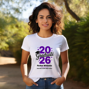 Abschlussklasse 2026 Absolventenmütze Absolvent T-Shirt