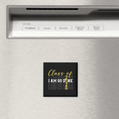 Abschlussklasse 2026 bin ich fertig Abschlusskappe Magnet (In Situ (Geschirrspüler))