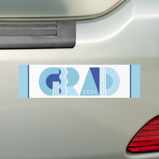 Abschlussklasse 2026 blaues Geschenk Autoaufkleber (Auf Auto)