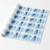 Abschlussklasse 2026 blaues Geschenkpapier (Ungerollt)