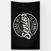 Abschlussklasse 2026 Cooles Vintage-Abzeichen Absc Banner (Vertikal)