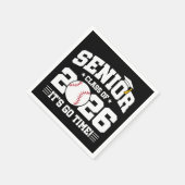 Abschlussklasse 2026 Es ist los Baseball-Absolvent Serviette (Ecke)