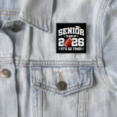 Abschlussklasse 2026 Es ist los Zeit Fußball Absch Button (Beispiel)