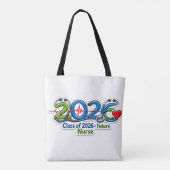 Abschlussklasse 2026 Future Nurse Abschlussfeier Tasche (Rückseite)