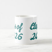 Abschlussklasse 2026 grünes Skript  Abschluss  Kaffeetasse (Mittel)