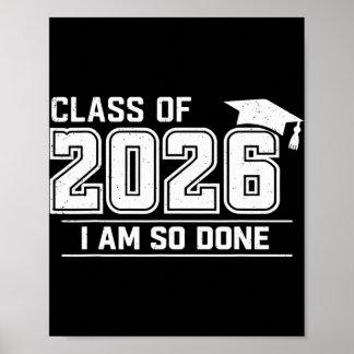 Abschlussklasse 2026 Ich Bin Fertig Grad Student  Poster