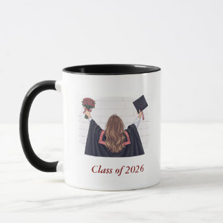 Abschlussklasse 2026 illustrierte Abschluss-Tasse  Tasse