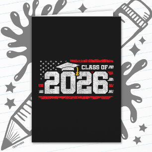 Abschlussklasse 2026 Patriotische Abschlussfeier S Karte