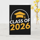 Abschlussklasse 2026 - Senior 2026  Karte (Gelbe Blume)