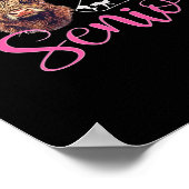Abschlussklasse 2026 Senior Abschluss Leopardendru Poster (Ecke)