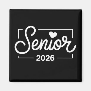 Abschlussklasse 2026 Senior Heart Absolvent Magnet